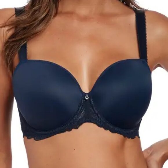 Fantasie Memoir Full Figure Underwire Molded T-Shirt Bra Navy 32G UK (6D US) - Picture 1 of 7